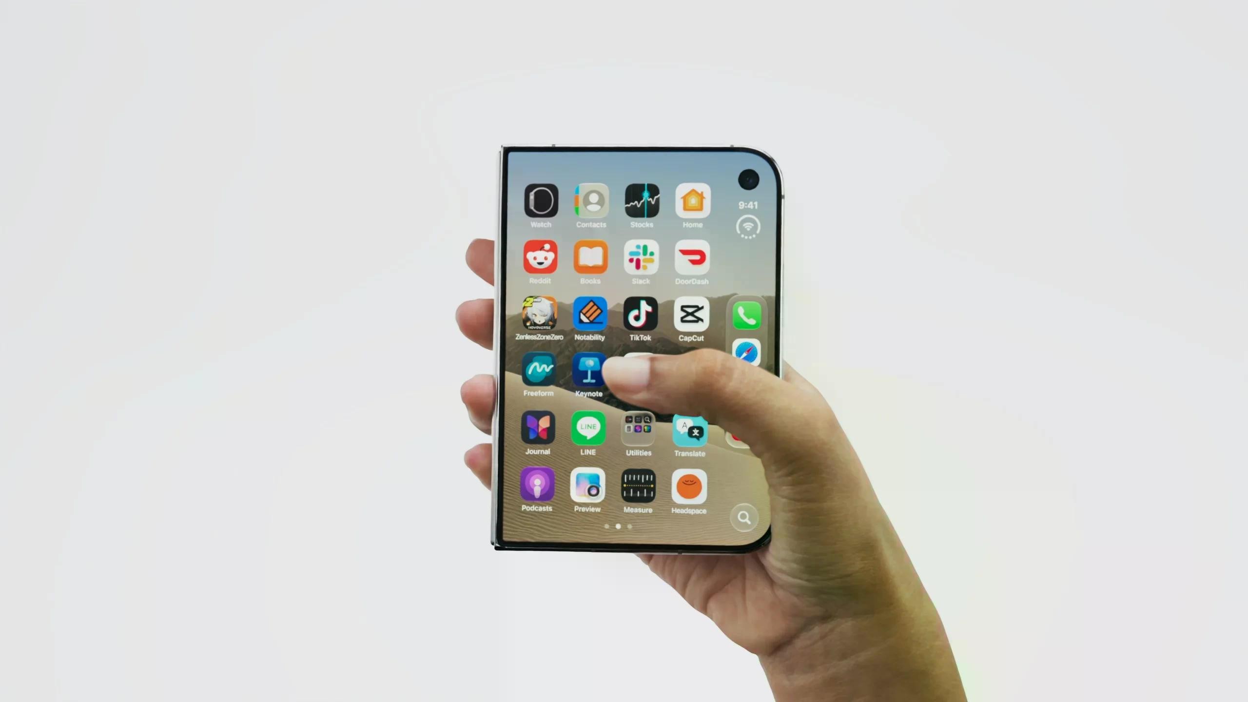 Thiết bị này sẽ gọn gàng hơn khi gập lại.