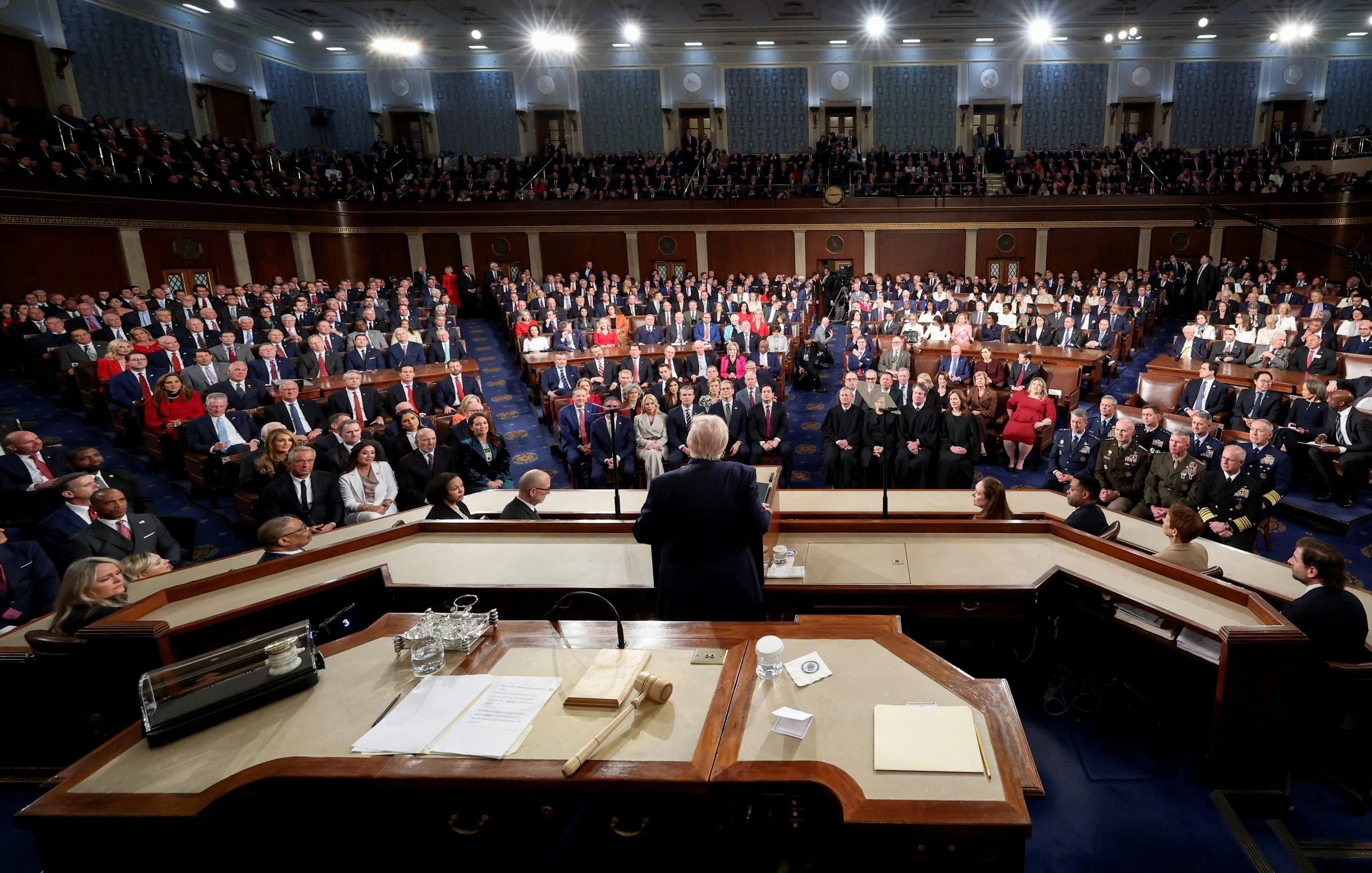 Tổng thống Mỹ Donald Trump sẽ đọc Thông điệp Liên bang đầu tiên trong nhiệm kỳ hai vào 21h ngày 24/2 (giờ địa phương) tại tòa nhà Quốc hội trên Đồi Capitol. Ảnh: Reuters