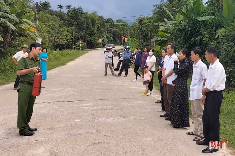 Ngăn ngừa cháy nổ trong khu dân cư ở Hương Sơn