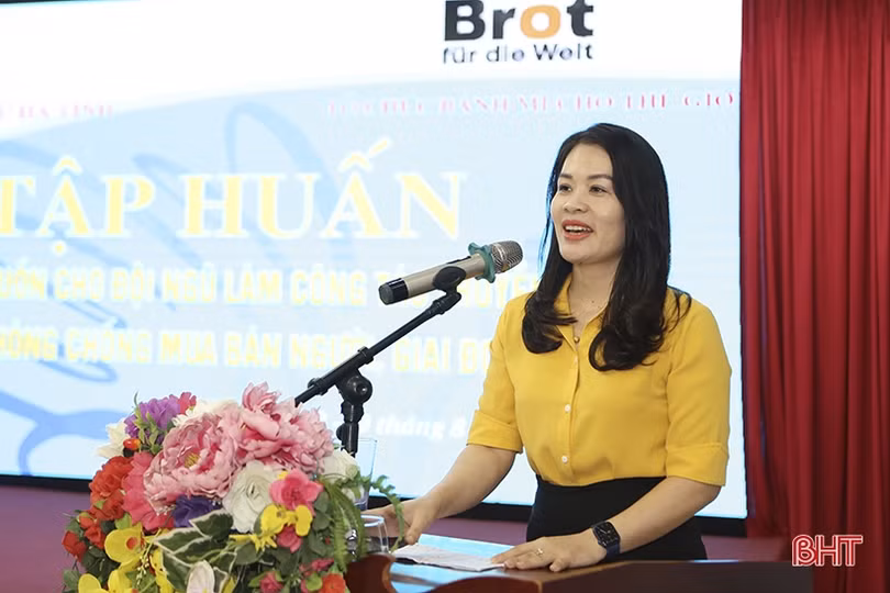Hà Tĩnh đào tạo giảng viên nguồn cho dự án “Phòng, chống mua bán người”
