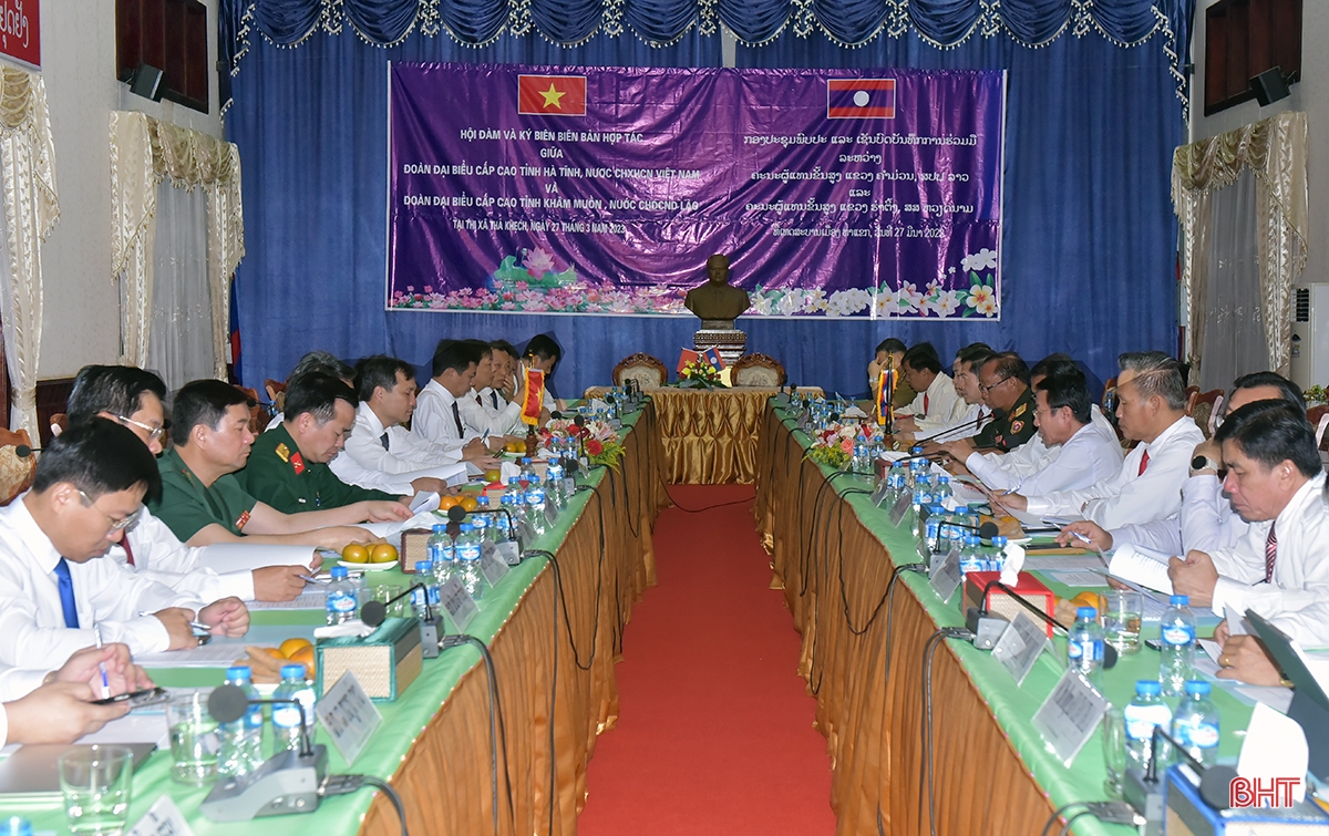 Hà Tĩnh – Khăm Muồn tiếp tục triển khai các chương trình hợp tác phát triển bền vững