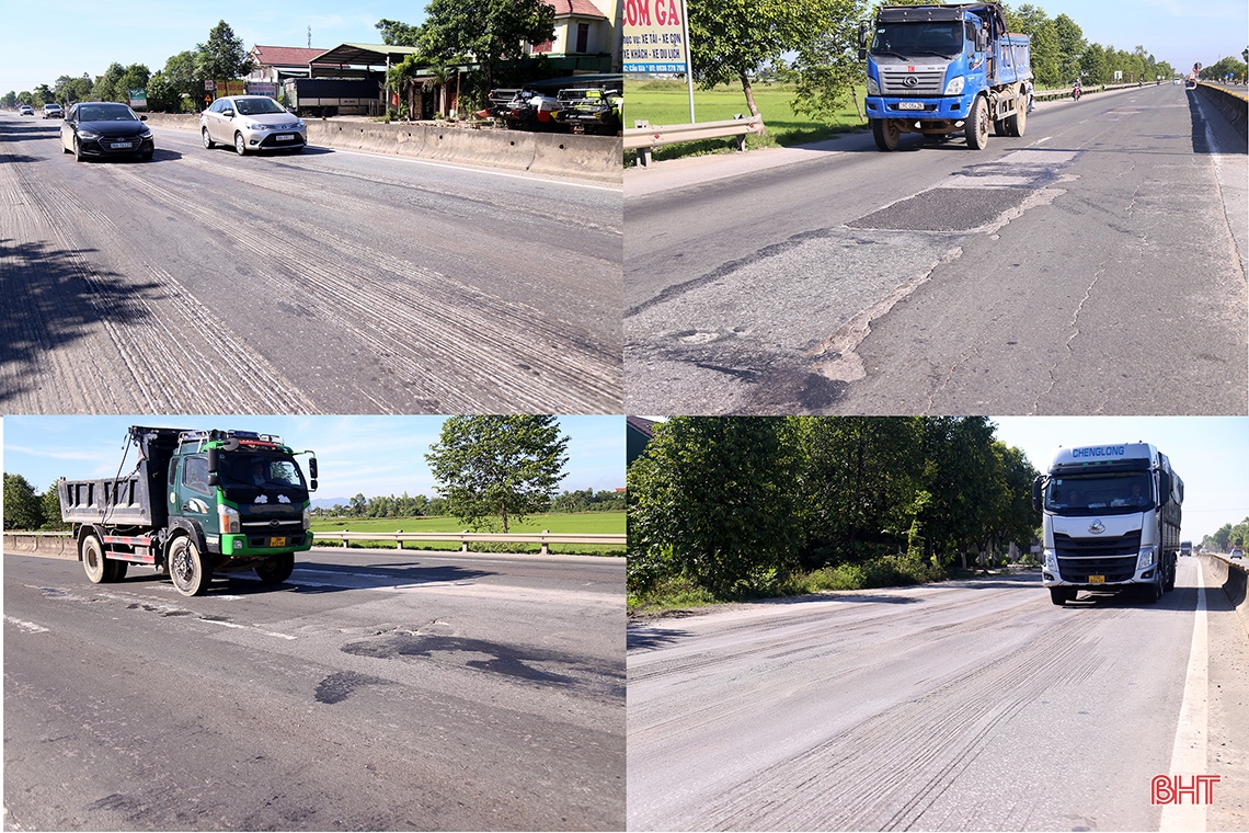 Khắc phục manh mún, quốc lộ 1 qua Hà Tĩnh ngày càng xuống cấp nghiêm trọng