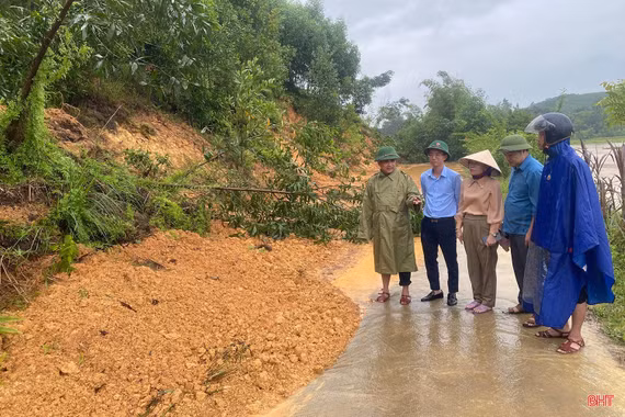 Hà Tĩnh: Mưa lớn gây thiệt hại tại một số địa phương