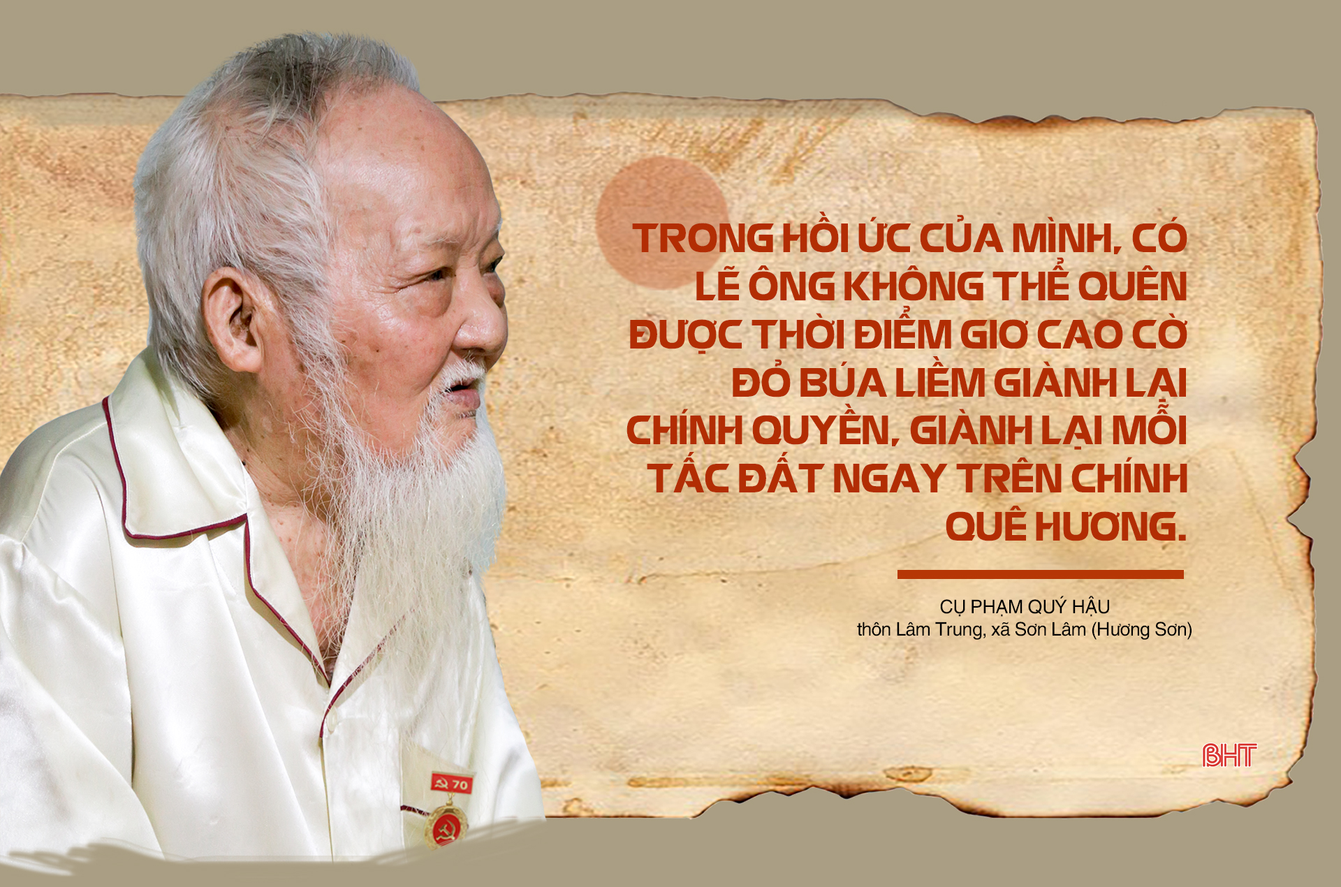 Nghe đảng viên 70 tuổi Đảng kể chuyện tổng khởi nghĩa, giành chính quyền