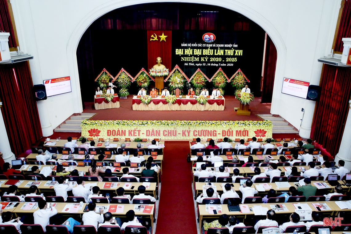 Đại hội Đại biểu Đảng bộ Khối Các cơ quan và doanh nghiệp Hà Tĩnh bầu 27 đồng chí vào Ban Chấp hành nhiệm kỳ mới
