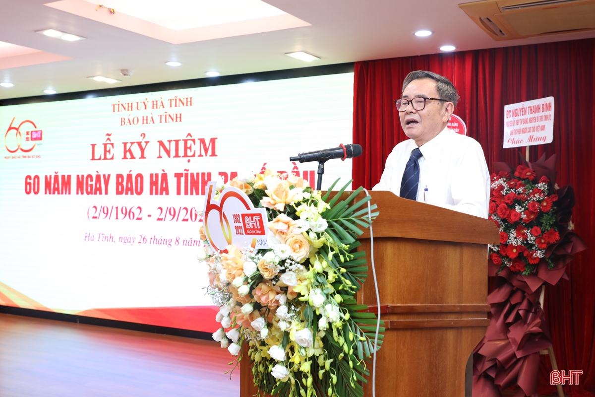 Báo Hà Tĩnh long trọng kỷ niệm 60 năm ngày ra số đầu