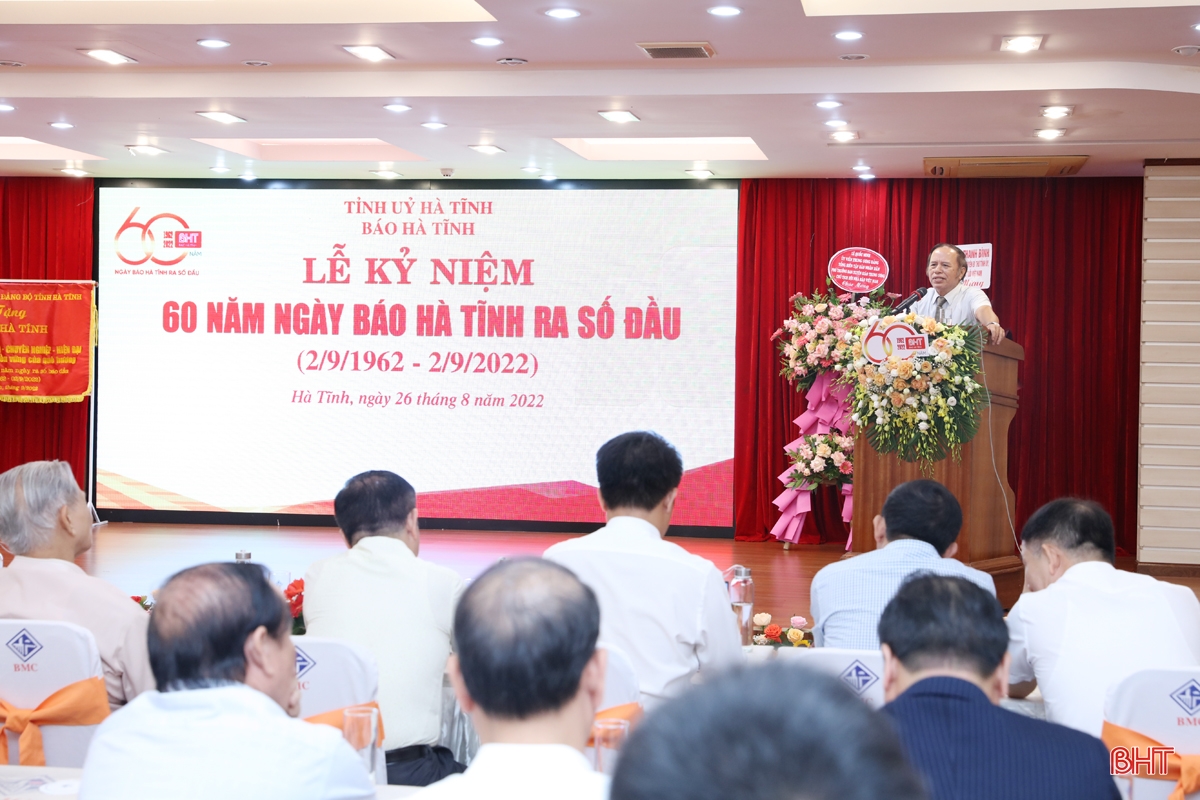 Báo Hà Tĩnh long trọng kỷ niệm 60 năm ngày ra số đầu