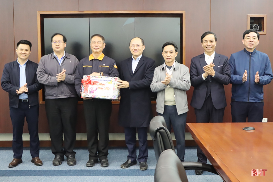 Phó Bí thư Thường trực Tỉnh ủy kiểm tra hoạt động SXKD đầu xuân tại KKT Vũng Áng