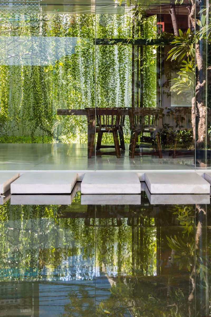 Mang thiên nhiên trải dài trong mỗi góc nhà