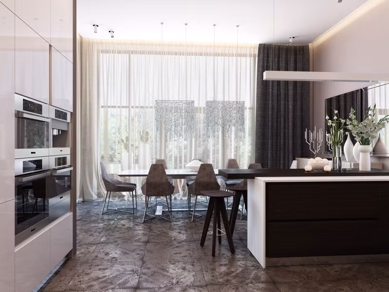 Ngôi nhà hiện đại sử dụng nội thất dạng hình học độc đáo