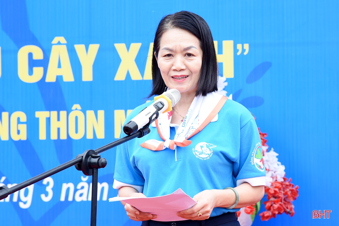 Phụ nữ Hà Tĩnh phát động “trồng 1 triệu cây xanh”