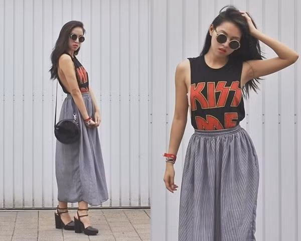 tu van phoi do mua he voi chan vay maxi