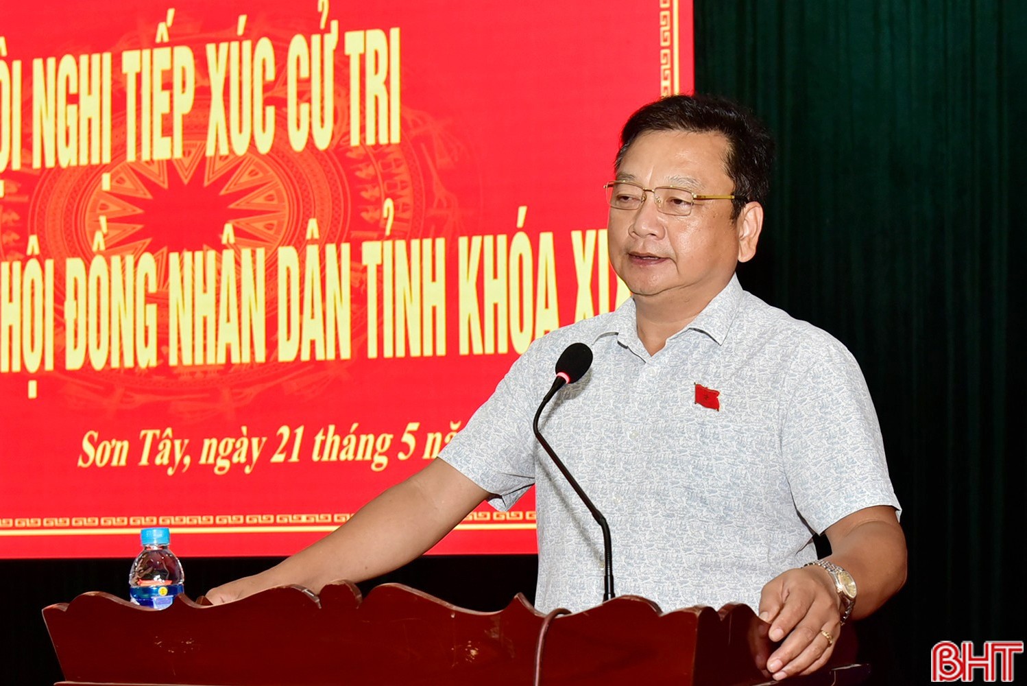 Ông Hồ Huy Thành - Phó Chủ tịch UBND tỉnh phát biểu tại hội nghị.