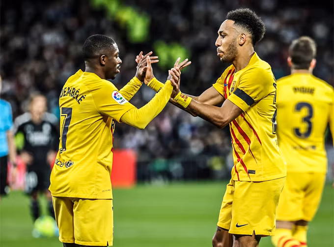 Kết quả Real Madrid 0-4 Barca: Ngày thăng hoa của Aubameyang