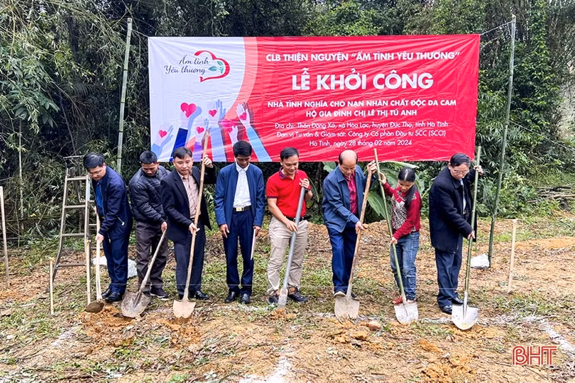 Hỗ trợ nạn nhân chất độc da cam ở Đức Thọ xây nhà ở mới
