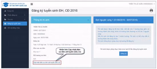 huong dan dang ky xet tuyen dai hoc truc tuyen