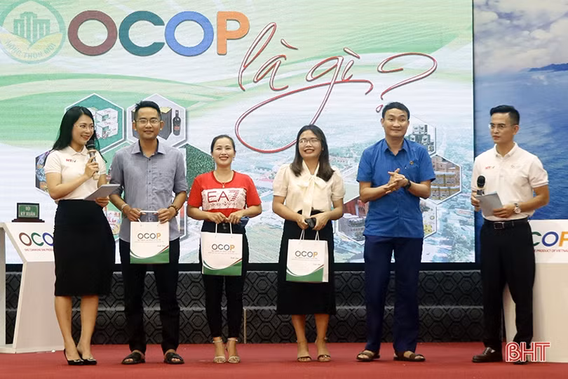 Đội xã Kỳ Châu, Kỳ Đồng đạt giải nhất cuộc thi “OCOP là gì?”