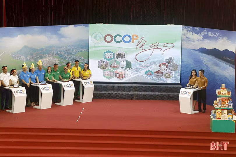 Đội xã Kỳ Châu, Kỳ Đồng đạt giải nhất cuộc thi “OCOP là gì?”