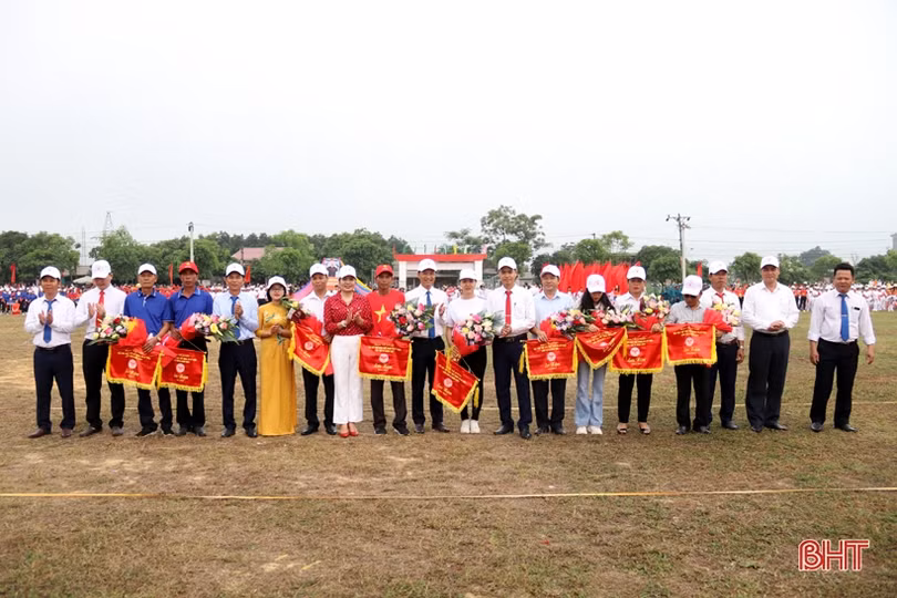 TX Kỳ Anh tổ chức đại hội điểm thể dục - thể thao cấp cơ sở tại xã Kỳ Hoa