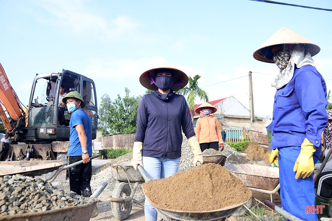 Tuân thủ 5K, người dân Kỳ Hà linh hoạt xây dựng xã NTM nâng cao