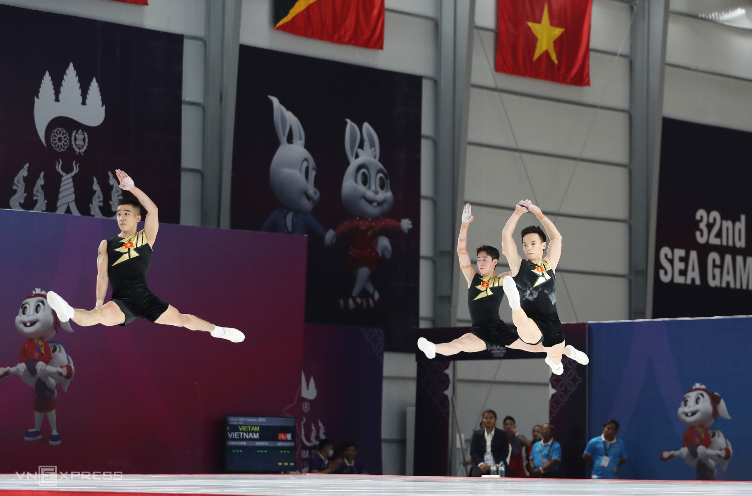 Aerobic Việt Nam lập hat-trick Vàng