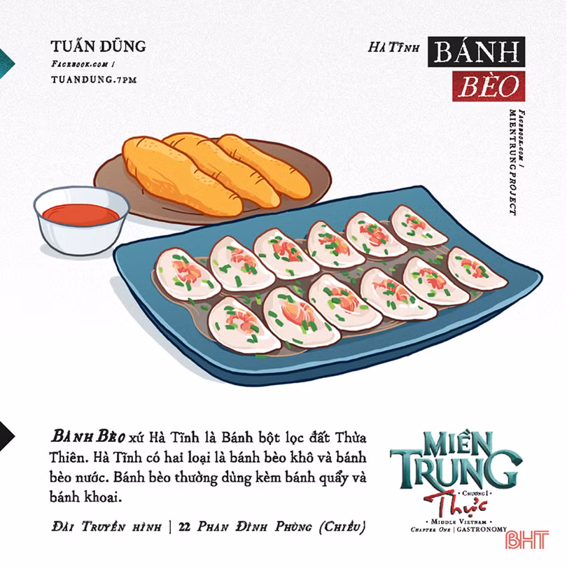 Ẩm thực Hà Tĩnh qua bộ tranh siêu dễ thương!
