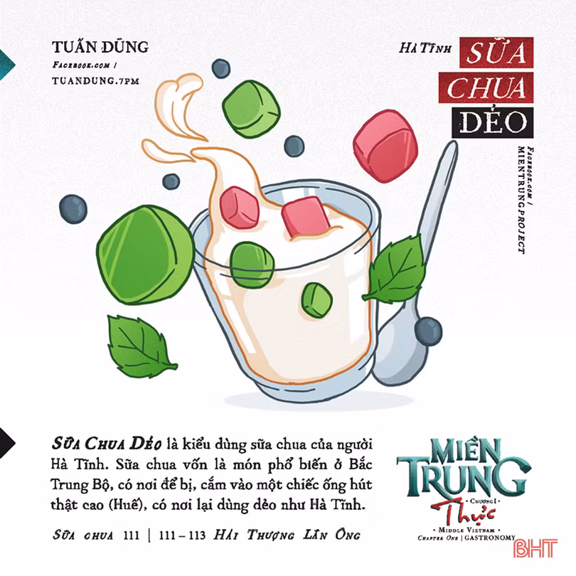 Ẩm thực Hà Tĩnh qua bộ tranh siêu dễ thương!