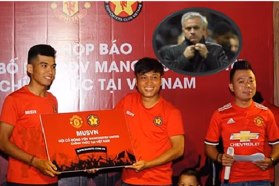 mourinho bat ngo gui thu chuc mung hoi cdv chinh thuc cua m u tai viet nam