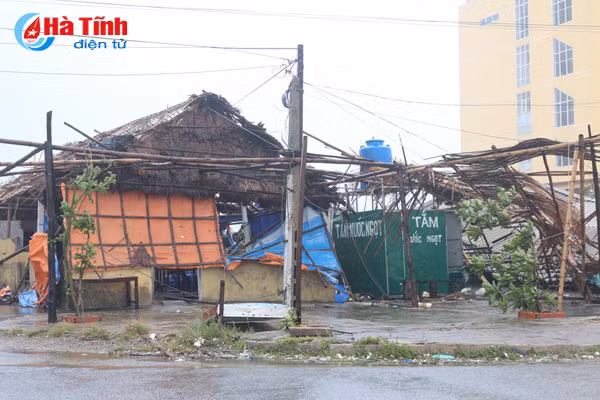 hinh anh thiet hai ban dau do bao so 10 tai ha tinh