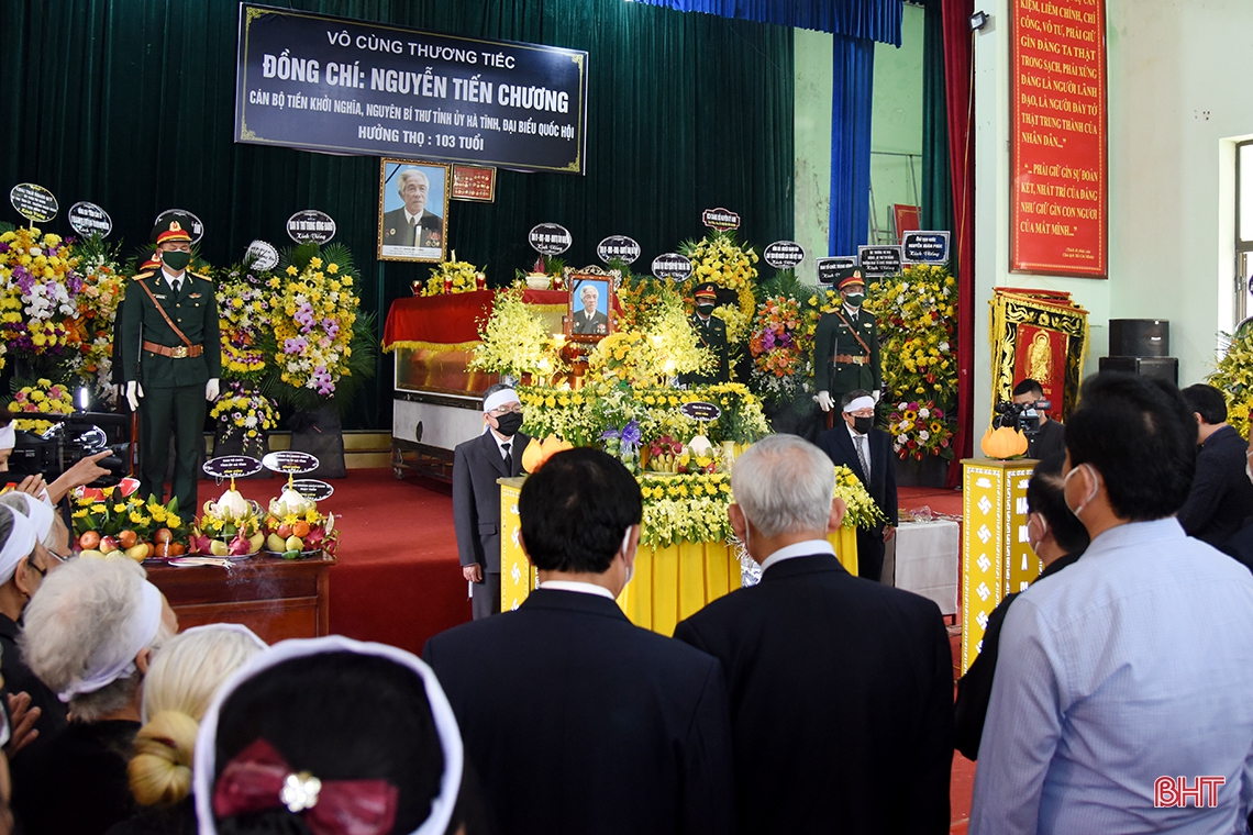 Cử hành trọng thể lễ truy điệu nguyên Bí thư Tỉnh ủy Nguyễn Tiến Chương