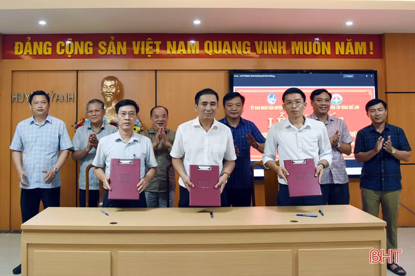 Doanh nghiệp Quế Lâm hợp tác với huyện Kỳ Anh sản xuất, tiêu thụ sản phẩm nông nghiệp hữu cơ