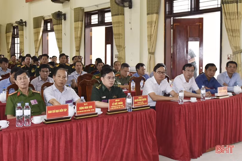Can Lộc tổ chức thành công diễn tập phòng cháy, chữa cháy rừng và tìm kiếm cứu nạn