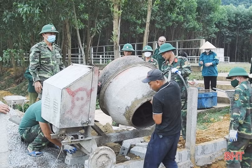 Bộ đội nỗ lực giúp Hương Lâm xây dựng nông thôn mới 
