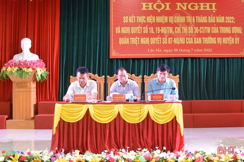 Đảng bộ Lộc Hà tiếp tục tập trung thực hiện tốt công tác xây dựng Đảng