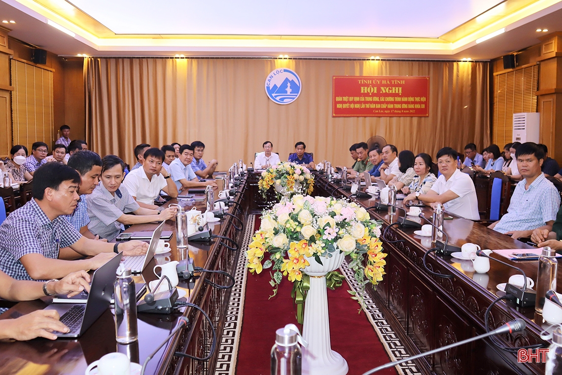 Tập trung chỉ đạo và tổ chức thực hiện hiệu quả các nghị quyết của Trung ương, của tỉnh