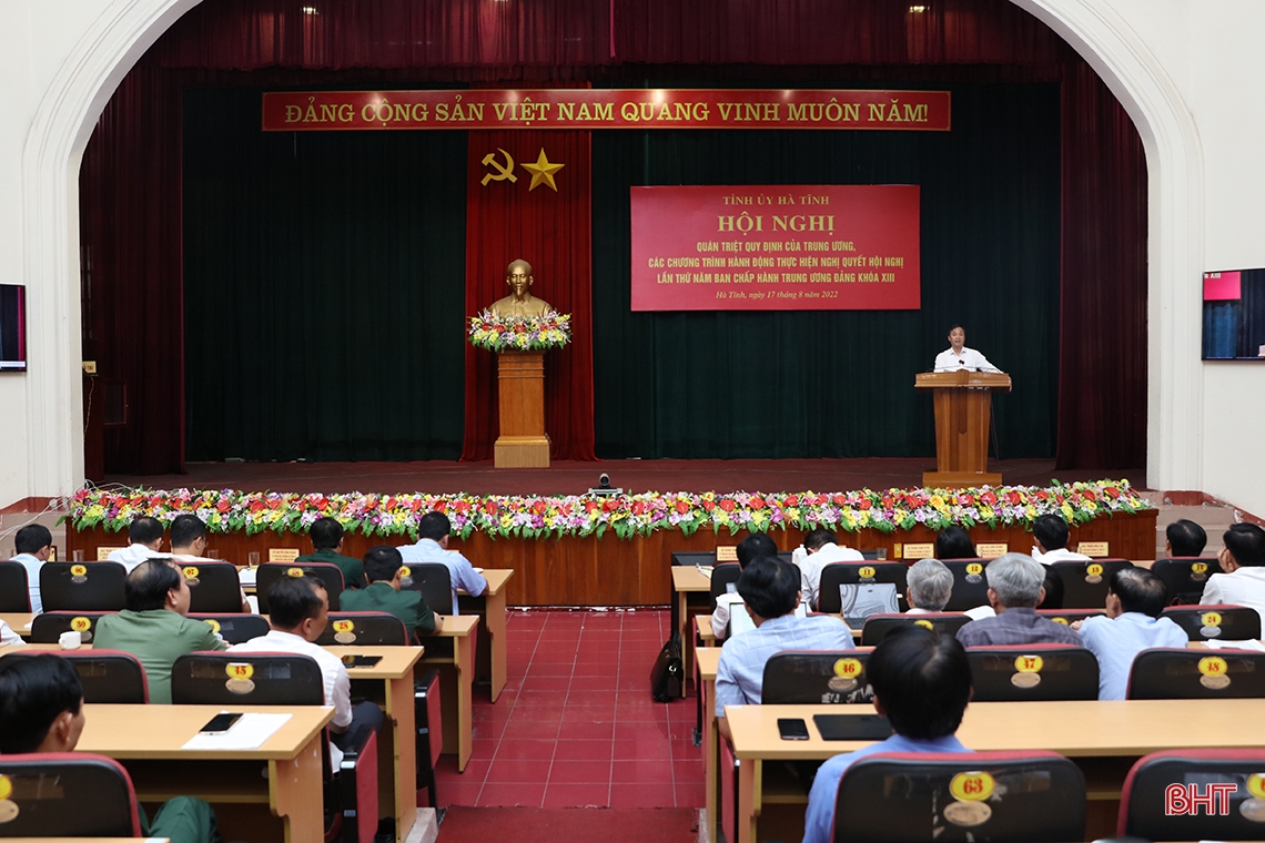 Tập trung chỉ đạo và tổ chức thực hiện hiệu quả các nghị quyết của Trung ương, của tỉnh