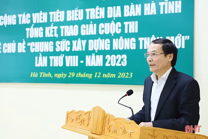 Báo Hà Tĩnh gặp mặt cộng tác viên, trao giải Cuộc thi chung sức xây dựng nông thôn mới 2023