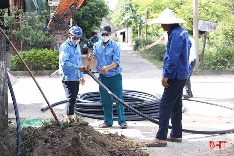 Hiệu quả từ công trình cấp nước sạch nông thôn tập trung ở Hà Tĩnh