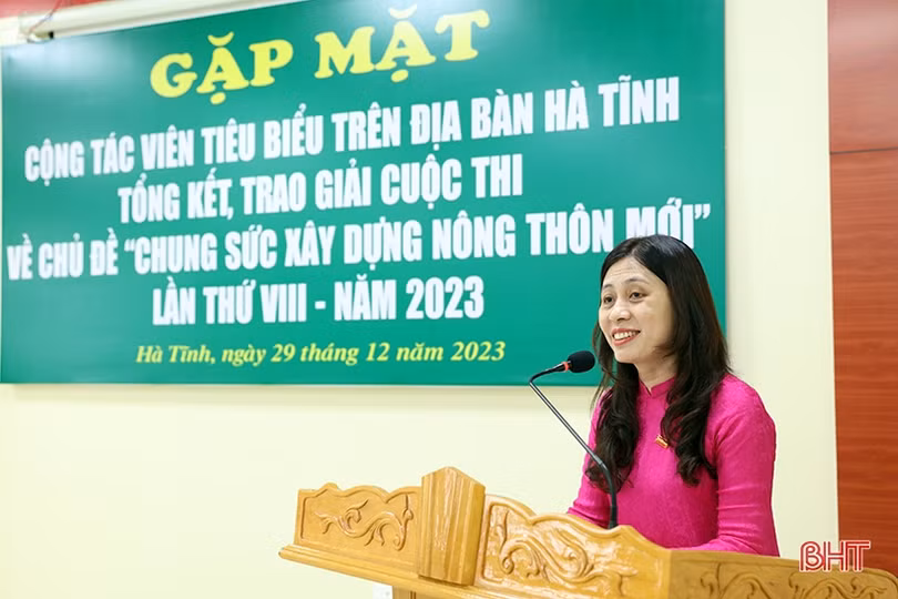 Báo Hà Tĩnh gặp mặt cộng tác viên, trao giải Cuộc thi chung sức xây dựng nông thôn mới 2023