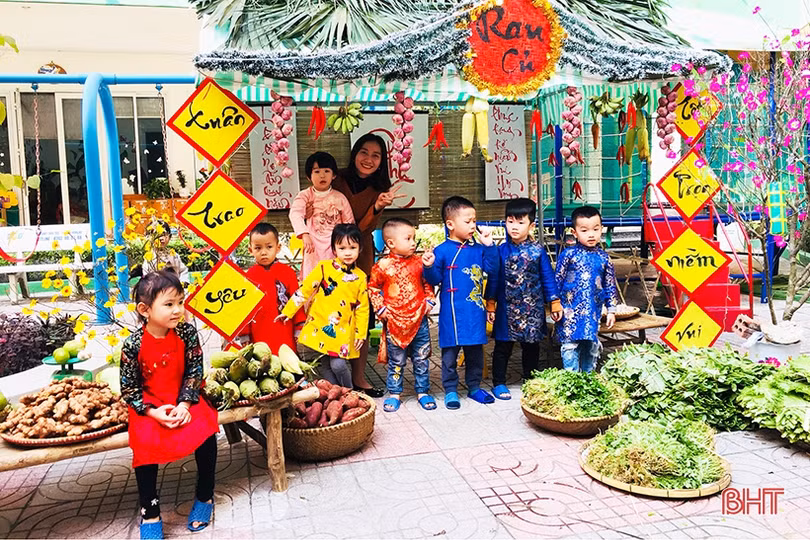 Rực rỡ hội chợ “Xuân yêu thương 2019” Trường Mầm non Trí Đức