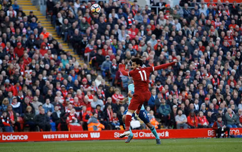 liverpool 3 0 bournemouth salah khong ngung no sung