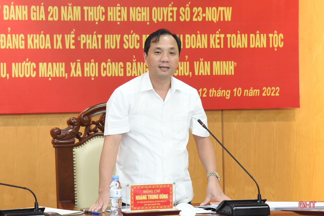 Hà Tĩnh triển khai Nghị quyết 23 của BCH Trung ương Đảng bài bản, đồng bộ, sát thực