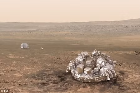 tau nasa tim thay robot do bo vui xac tren sao hoa