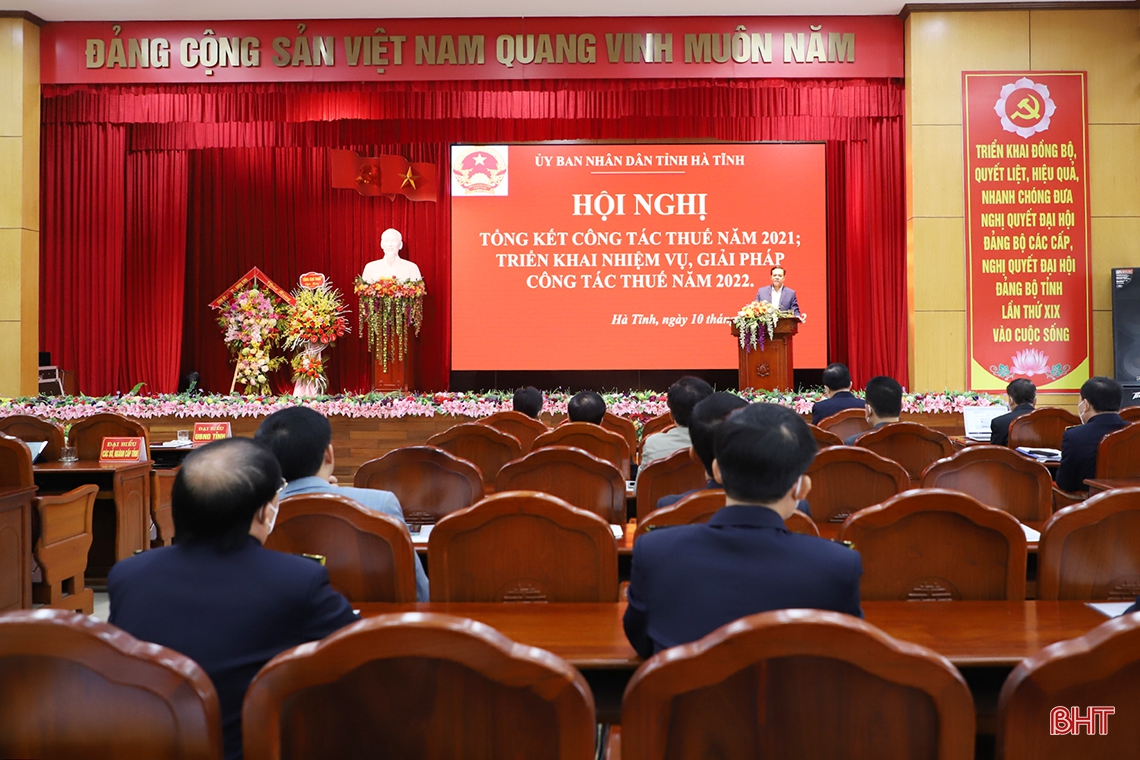 Ngành Thuế Hà Tĩnh phấn đấu thu vượt mốc dự toán 7.800 tỷ đồng năm 2022