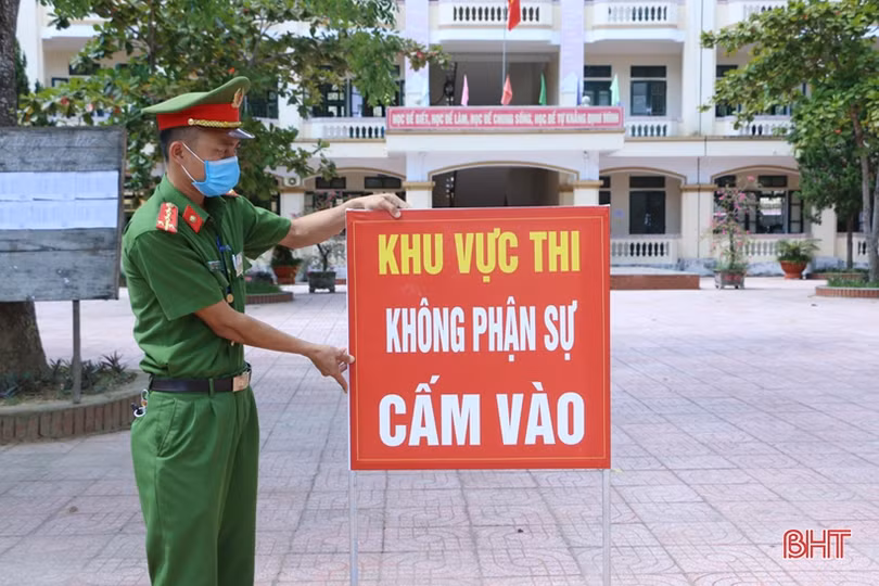 Hơn 15 ngàn thí sinh Hà Tĩnh bước vào ngày thi đầu tiên Kỳ thi tốt nghiệp THPT 2020