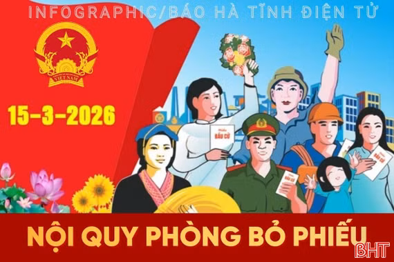 [Infographic] Những quy định nào áp dụng tại phòng bỏ phiếu bầu cử?