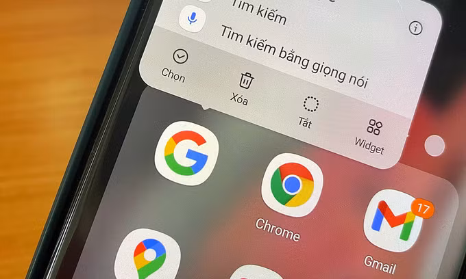 Ứng dụng Google trên Android gặp sự cố