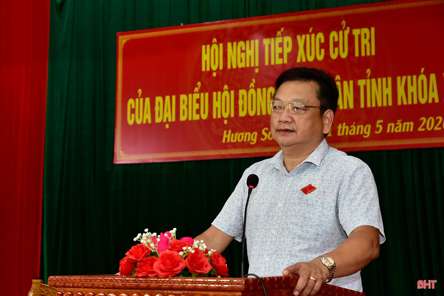 Ông Hồ Huy Thành - Phó Chủ tịch UBND tỉnh phát biểu tại hội nghị.