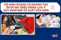 [Motion Graphics] Hộ kinh doanh có doanh thu dưới 500 triệu lưu ý quy định mới về hóa đơn