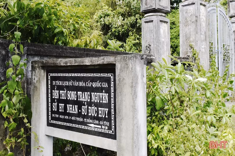 Sớm tu bổ, nâng cấp di tích đền thờ 2 trạng nguyên ở Hà Tĩnh